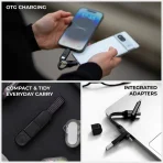 InCharge® X – 100W 6in1 Keyring Charging Cable - Image 9